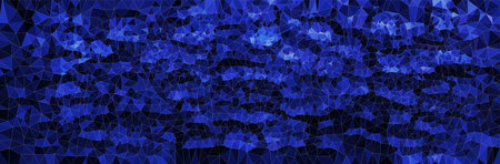 Blue Polygonal Mosaic Background, Creative Design Templates.の写真素材
