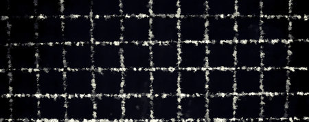 Texture, background, pattern. Woolen fabric with a checkered pattern of white lines on a black...