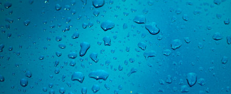 Water drops on blue background. Water drops on blue background. Water drops on blue background