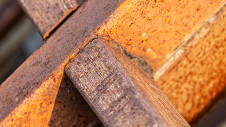 Close up of rusty metal texture. Abstract background and texture for design.