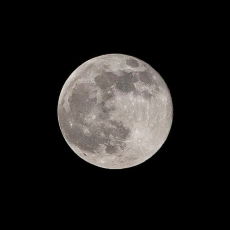 Moon closeup showing the details of the lunar eclipse