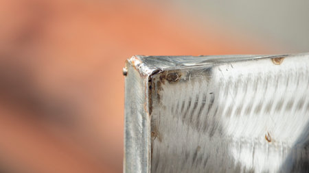 Aluminium plate texture , close upの写真素材