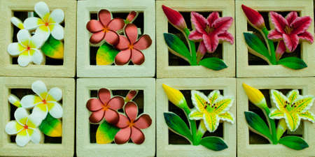 Flower design tileの写真素材