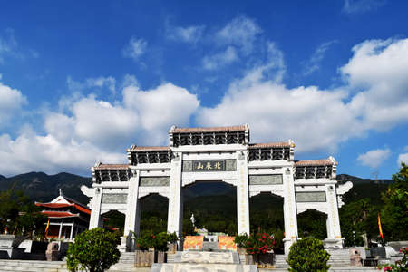 Main entrance of Beichen mountainのeditorial素材