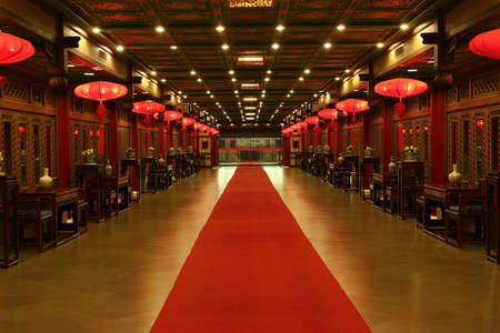 Oriental Red Carpet from Chinaの写真素材