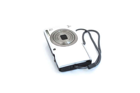 digital camera, isolated on white.