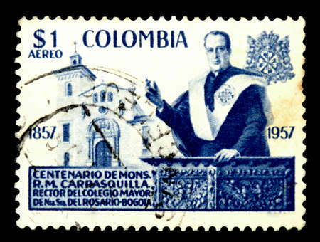 postage stamp columbiaのeditorial素材