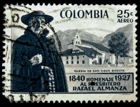 postage stamp columbiaのeditorial素材