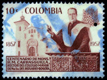 postage stamp columbiaのeditorial素材