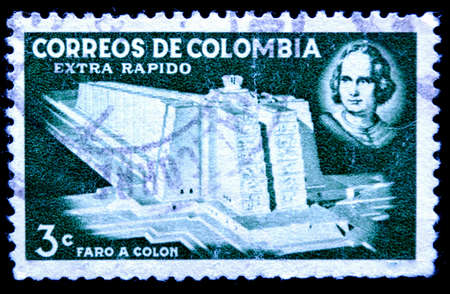 postage stamp columbiaのeditorial素材