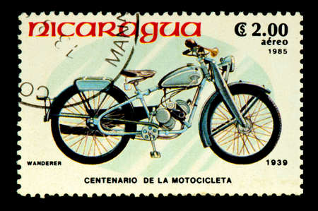 Postage stamp Nicaraguaのeditorial素材