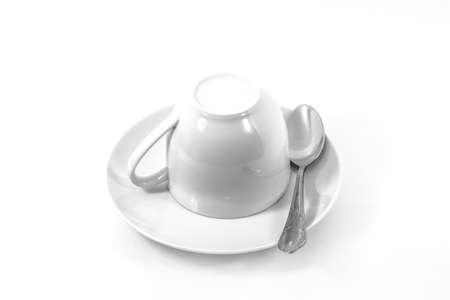 coffee cup over white backgroundの写真素材