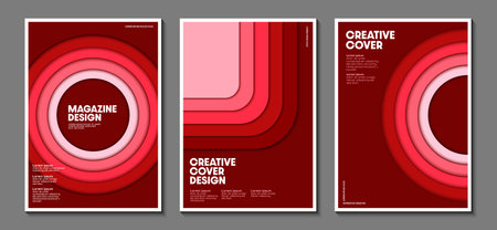 Cover design template with geometric pattern. Applicable for brochures, annual reports, posters, covers and banners. Vector illustration.のイラスト素材