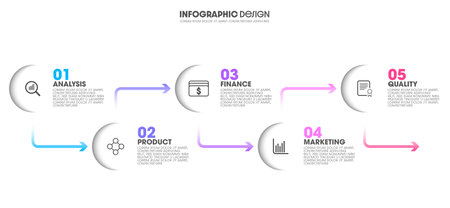 Infographic design template with place for your data. Vector illustration.のイラスト素材