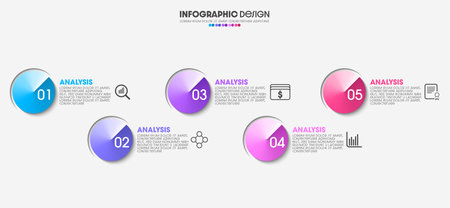 Infographic design template with place for your data. Vector illustration.のイラスト素材