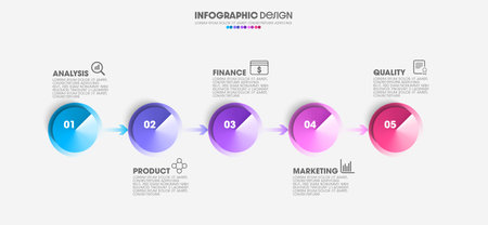 Infographic design template with place for your data. Vector illustration.のイラスト素材