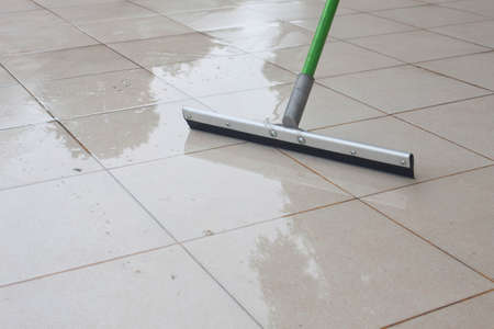 show cleaning on floorの写真素材