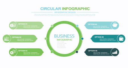 Business circle. timeline infographic icons designed for abstract background template stock illustration
Infographic, Number 6, Circleのイラスト素材