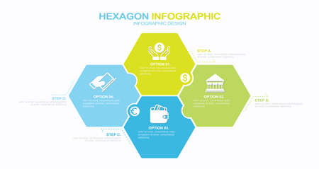 Business infographics. Process with 4 steps, options, hexagons. Vector template. stock illustration
Four Objects, Number 4, Infographic, Steps, Part Ofのイラスト素材