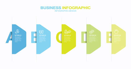 Steps Options Elements Infographic Template for Website, UI Apps, Business Presentation. Infographic Template stock illustration
Infographic, Number 5, Architectural Column, Flow Chartのイラスト素材