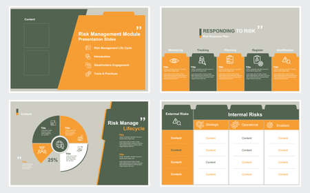 Risk Management Module Presentation Slide Design Templates on a white background. Vector infographics. stock illustration
Website Template, Template, Slide Show Presentation Software, Brochure, Designのイラスト素材