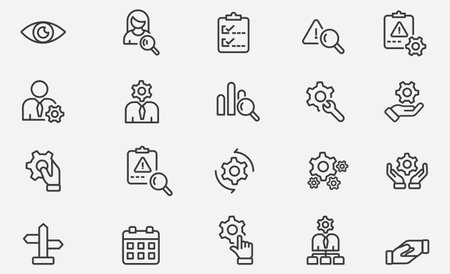 Business Line Icons. Editable Stroke. Pixel Perfect. For Mobile and Web. Contains such icons as Handshake, Target Goal, Agreement, Inspiration, Startup stock illustration
Icon, Business, Peopleのイラスト素材