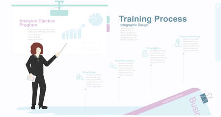 Business training stock illustration Infographic Education Training Class, Business, Meeting, Iconのイラスト素材