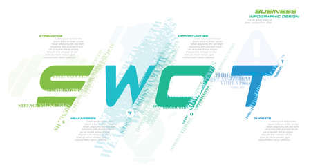 SWOT Analysis Infographic Element stock illustration
Infographic, Number 4, Steps, Chart, Typographies - Infographicのイラスト素材