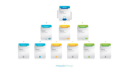 Structure of the company. Business hierarchy organogram chart infographics. Corporate organizational structure graphic elements. stock illustration
Flow Chart, Infographic, Organization Chart, Chart,のイラスト素材