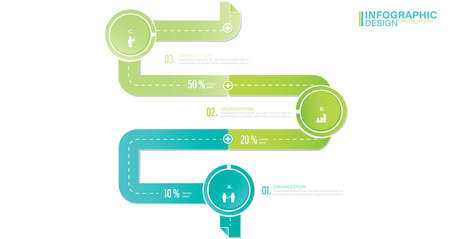 Vector elements for infographics. presentation and chart. steps or processes. options number workflow template design. number 5. stock illustration Road Map, Infographicのイラスト素材