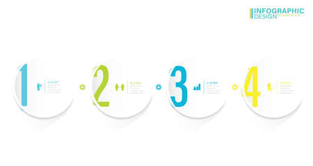 Infographic Elements stock illustration Infographic, Number 5, Part Of, Steps , Iconsのイラスト素材