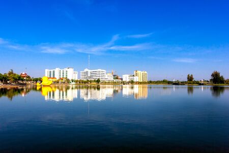 Blue sky at Nong Prajak Public Park udonthaniの写真素材