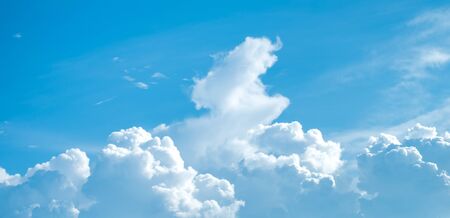 Clouds on blue sky background