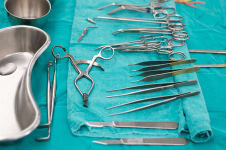 medical instruments for surgeryの写真素材