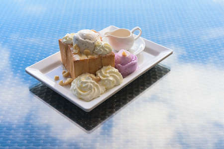 honey toastの写真素材