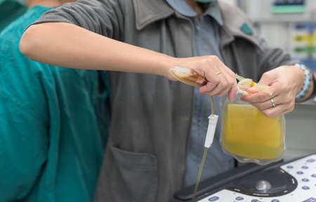 prepare platelet concentrationの写真素材