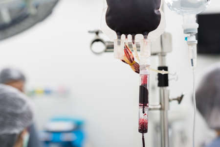 giving blood during operationの写真素材