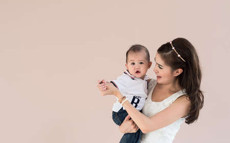 mother and sonの写真素材