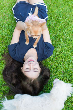 love me love my dogの写真素材