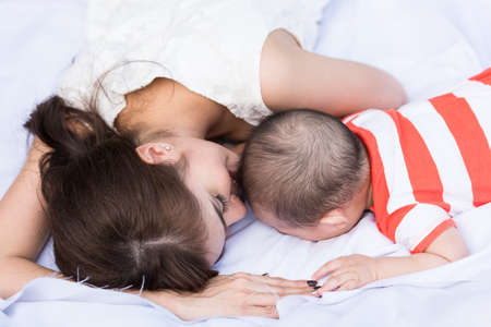 mother and son