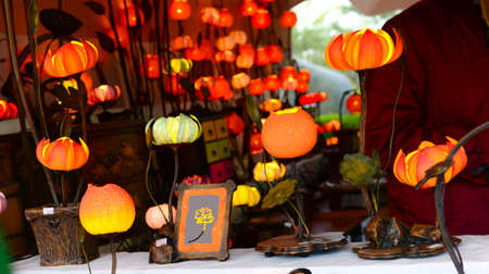 Beautiful flower lampの写真素材