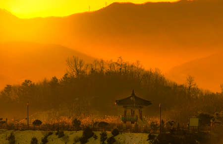 Mai mountain at jinan,South Koreaの写真素材