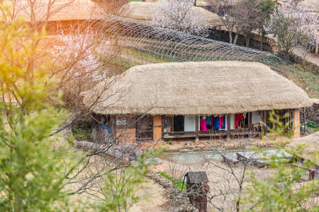 Naganeupseong Folk village,South Koreaの写真素材