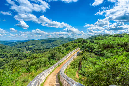 Namhansanseong fortress nature viewの写真素材
