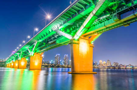 Cheongdam Bridge,Seoul,South Koreaの写真素材