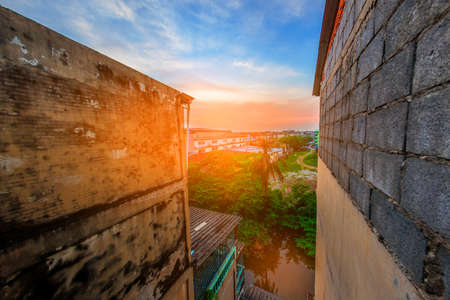 Morning in bangkok,thailandの写真素材