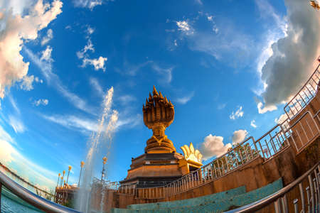 Landmark of Nakhonphanom,thailandの写真素材