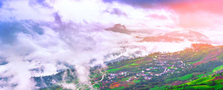 Viewâ on Phu Tubberkâ mountainâ Phetchabun province, Thailandの写真素材
