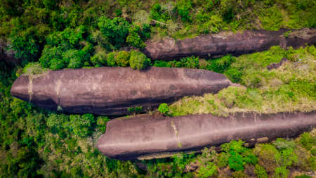 Three Rock Whale (Hin Sam Whale) at Phu Sing, Buengkan ,Thailandの写真素材