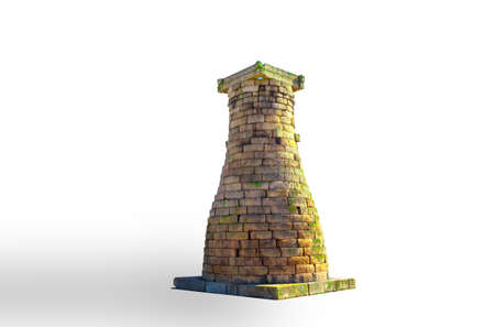 Chumsundae ( Ancient Watch tower to star )in Gyeongju,South korea(isolated)